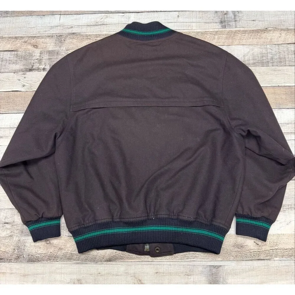 Vintage Paul & Shark Wool Yacht Club Lined Bomber Jacket Made in Italy Sz Small - Picture 2 of 12